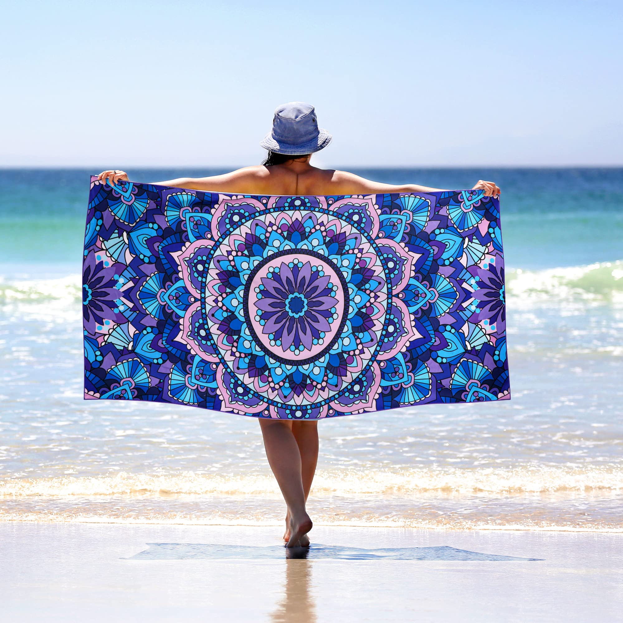 Amazon.com: WELTRXE Microfiber Sand Free Beach Towel Thin Quick
